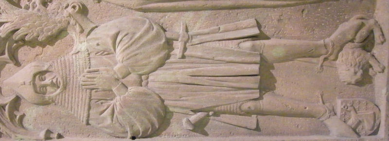 Germany Berlin - Bode Museum Heinrich Beyer of Boppard 1376 wife Lisa of Pyrmont nee Losnich 1399 Kloster Marienberg Boppard